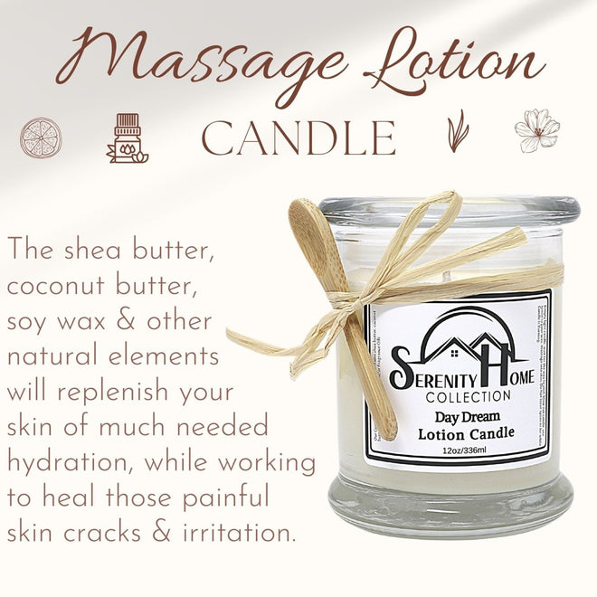 Massage Lotion Candle Infused with Essential Oils | Farmhouse World