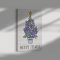 Merry Texmas Bluebonnet Tree Canvas | Farmhouse World
