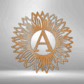 Monogram Sunflower Wall Art | Farmhouse World