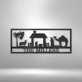 Nativity Monogram - Steel Sign | Farmhouse World