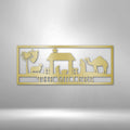 Nativity Monogram - Steel Sign | Farmhouse World