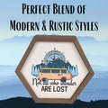 "Not all who Wander Are Lost" Sign | Farmhouse World