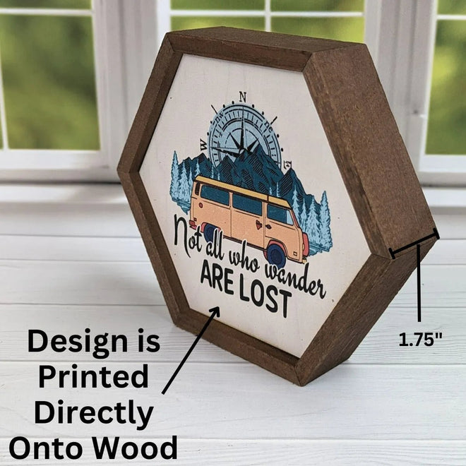 "Not all who Wander Are Lost" Sign | Farmhouse World