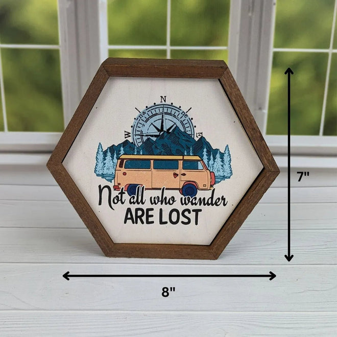 "Not all who Wander Are Lost" Sign | Farmhouse World