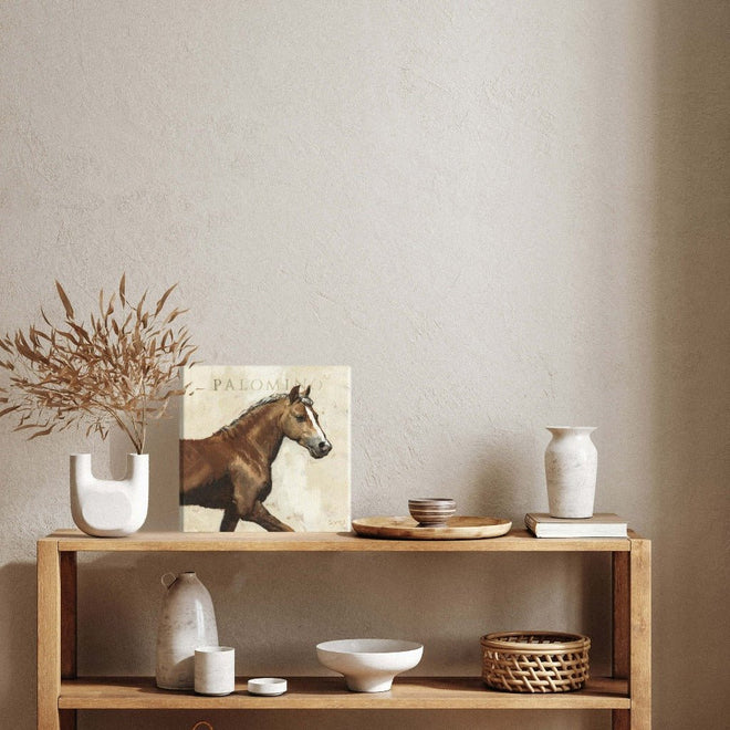 Palomino Horse Gallery Wrapped Canvas Wall Art - 5" to 48" Sizes | Farmhouse World