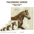 Palomino Horse Gallery Wrapped Canvas Wall Art - 5" to 48" Sizes | Farmhouse World