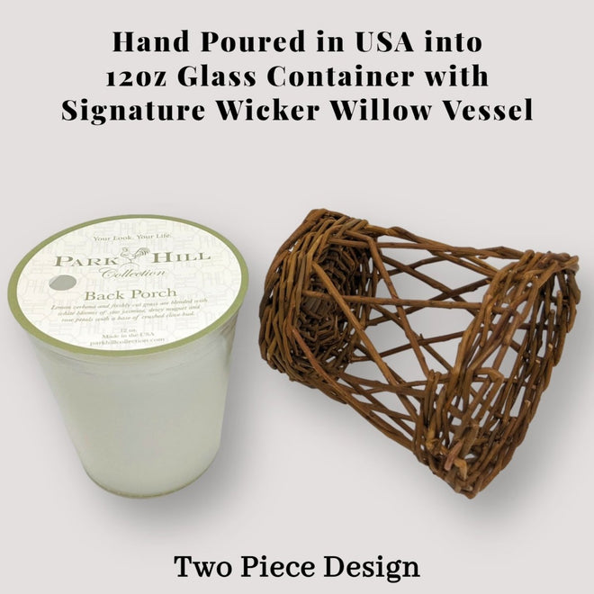 Park Hill Candle Back Porch Scent 12oz | Farmhouse World