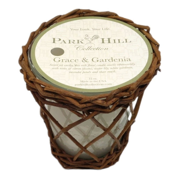 Park Hill Candle Grace and Gardenia Scent 12oz | Farmhouse World