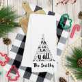 Personalized "Fa La La Y'all" Tea Towel | Farmhouse World
