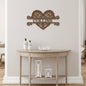 Personalized Fancy Heart Family Metal Sign | Farmhouse World