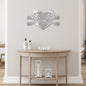 Personalized Fancy Heart Family Metal Sign | Farmhouse World