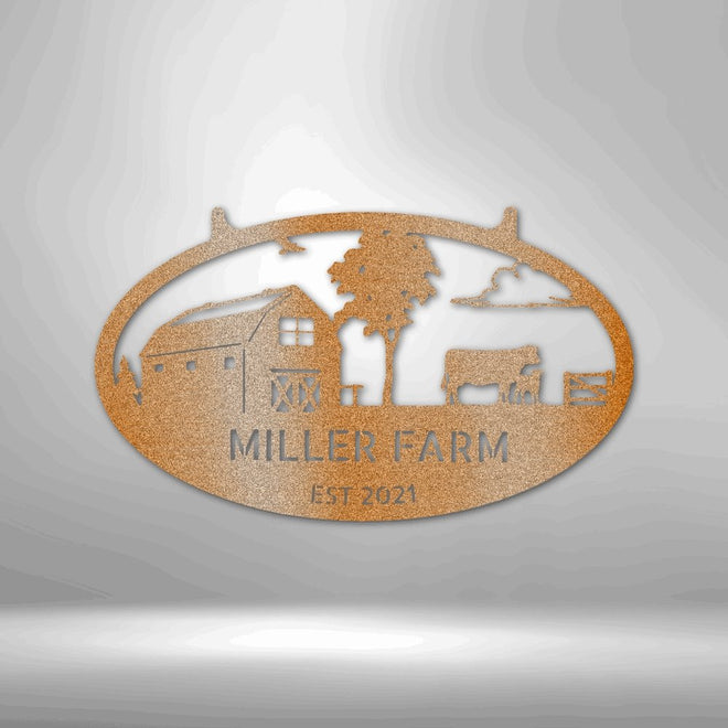 Personalized Farmstead Metal Sign | Farmhouse World