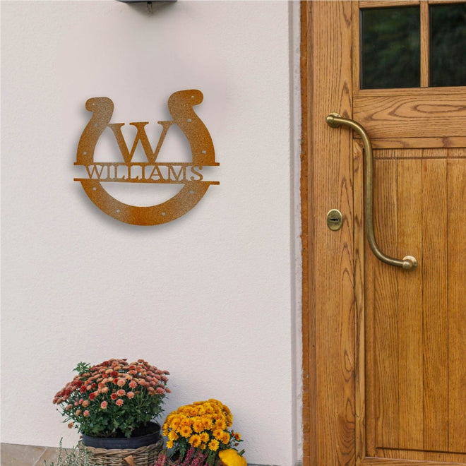 Personalized Horseshoe Sign | Farmhouse World