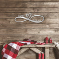 Personalized Infinity Heart Metal Sign | Farmhouse World