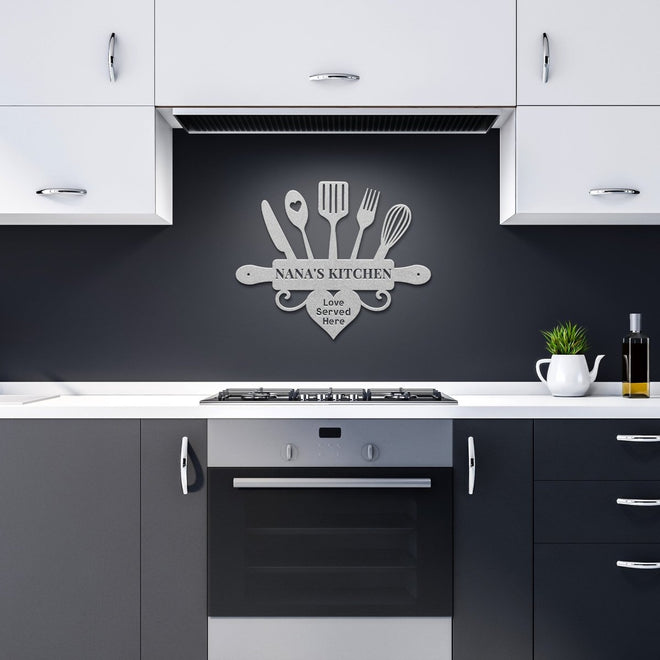 Personalized Kitchen Metal Sign | Farmhouse World
