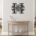 Personalized Split Letter Monogrammed Metal Sign | Farmhouse World