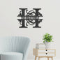 Personalized Split Letter Monogrammed Metal Sign | Farmhouse World