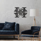 Personalized Split Letter Monogrammed Metal Sign | Farmhouse World