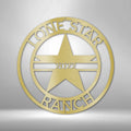 Personalized Star Decor Sign with Middle Line | Farmhouse World