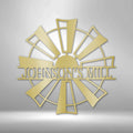 Personalized Windmill Steel Sign | Farmhouse World