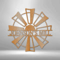 Personalized Windmill Steel Sign | Farmhouse World