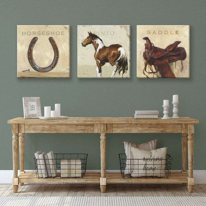 Pinto Horse Gallery Wrapped Canvas Wall Art - 5" to 48" Sizes | Farmhouse World