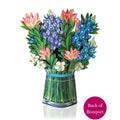 Pop-Up Flower Bouquet Greeting Card - Blue Bonnet | Farmhouse World