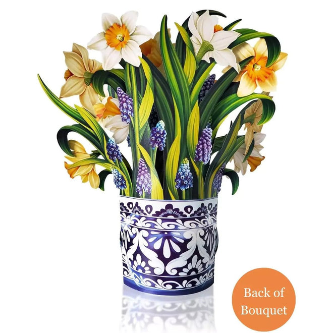 Pop-Up Flower Bouquet Greeting Card - Daffodils | Farmhouse World