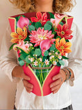 Pop-Up Flower Bouquet Greeting Card - Dear Dahlia | Farmhouse World