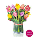 Pop-Up Flower Bouquet Greeting Card - Festive Tulips | Farmhouse World