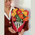 Pop-Up Flower Bouquet Greeting Card - French Poppies | Farmhouse World