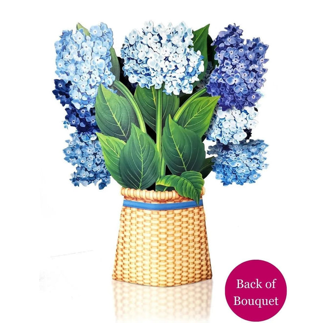 Pop-Up Flower Bouquet Greeting Card - Hydrangeas | Farmhouse World