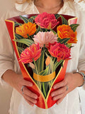 Pop-Up Flower Bouquet Greeting Card - Murillo Tulips | Farmhouse World