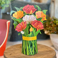 Pop-Up Flower Bouquet Greeting Card - Murillo Tulips | Farmhouse World