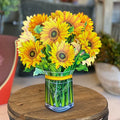 Pop-Up Flower Bouquet Greeting Card - Sunflowers | Farmhouse World