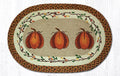 Pumpkin Oval Rugs - Handwoven with 100% Natural Jute and Hand-Stenciled | Farmhouse World