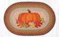 Pumpkin Oval Rugs - Handwoven with 100% Natural Jute and Hand-Stenciled | Farmhouse World