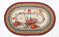 Pumpkin Oval Rugs - Handwoven with 100% Natural Jute and Hand-Stenciled | Farmhouse World