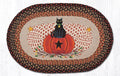 Pumpkin Oval Rugs - Handwoven with 100% Natural Jute and Hand-Stenciled | Farmhouse World