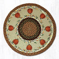 Pumpkin Round Rugs - Handwoven with 100% Natural Jute and Hand-Stenciled | Farmhouse World