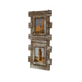 Reclaimed Wood Double 5x7 Wall Photo Frame - White-washed Finish | Farmhouse World