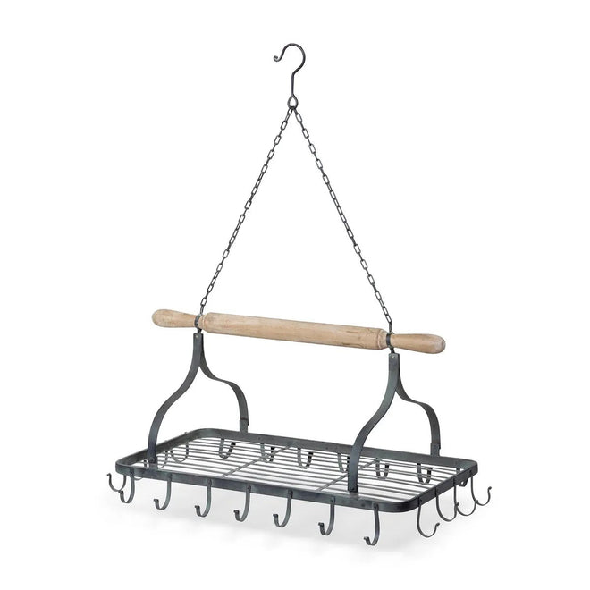 Rolling Pin Hanging Pot Rack | Farmhouse World
