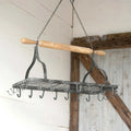 Rolling Pin Hanging Pot Rack | Farmhouse World