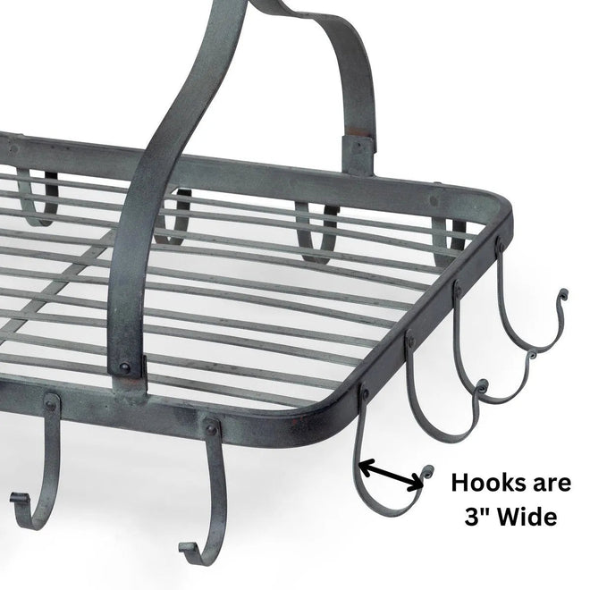 Rolling Pin Hanging Pot Rack | Farmhouse World