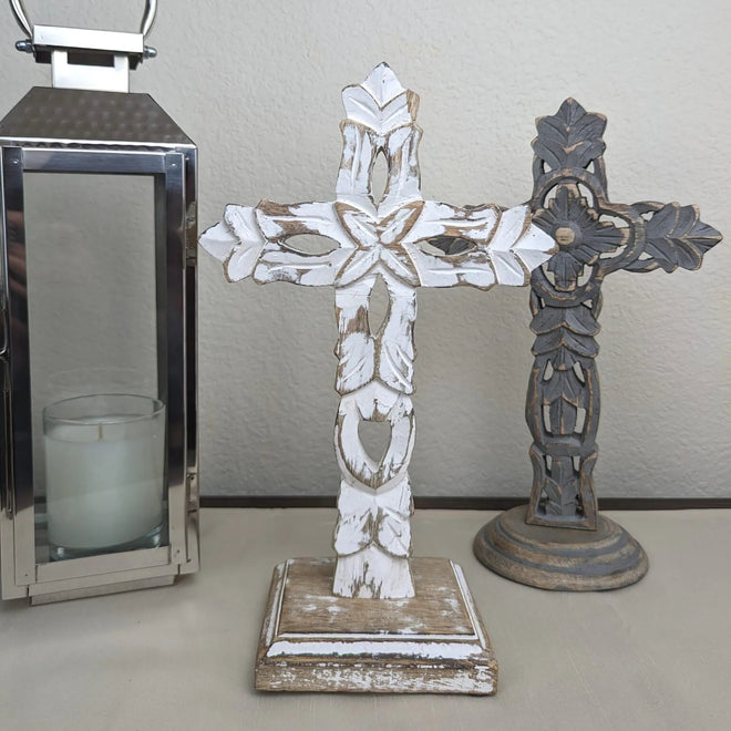 Rustic Farmhouse Table Cross | Farmhouse World