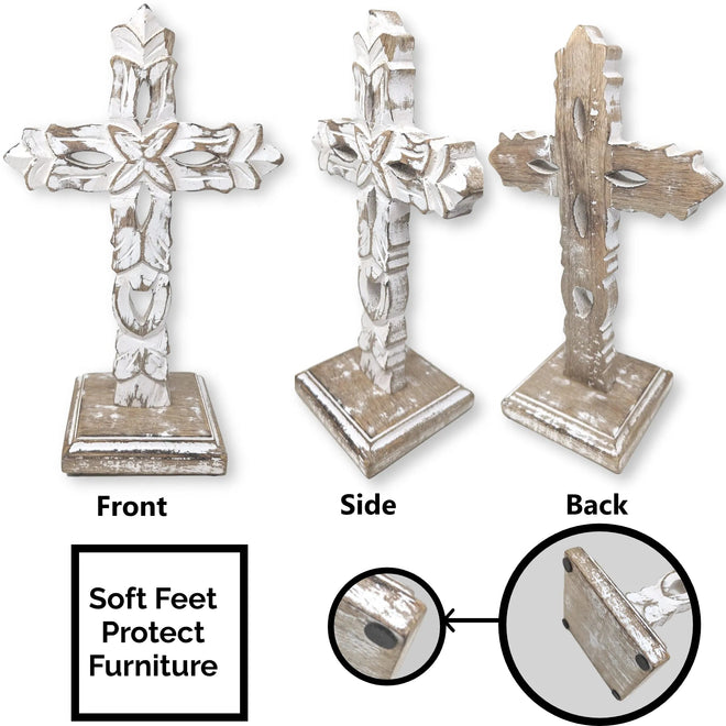 Rustic Farmhouse Table Cross | Farmhouse World