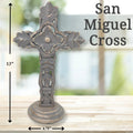 Rustic Tabletop Wooden Cross - San Miguel | Farmhouse World