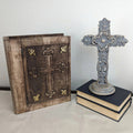 Rustic Tabletop Wooden Cross - San Miguel | Farmhouse World