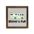 Shitter's Full 6x6 Christmas Sign Wall Art Sign | Farmhouse World