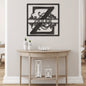 Split Square Monogram Steel Metal Sign | Farmhouse World